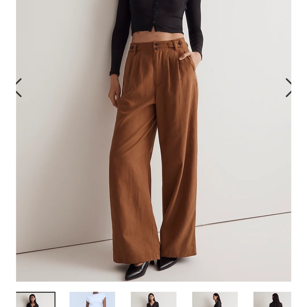 Madewell - The Harlow Wide Leg Pant in Acorn